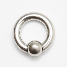Piercing do ucha kruh s kuličkou 3.0 mm