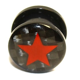Šroubovací plug - Red star/Carbon