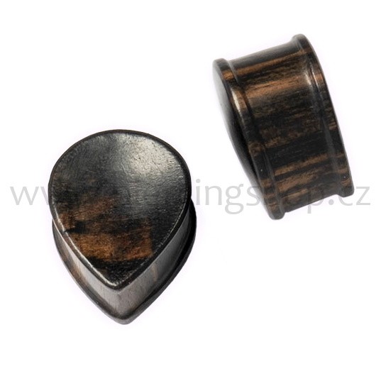 Pug do ucha kapka dřevěný hnědý Rain Tree