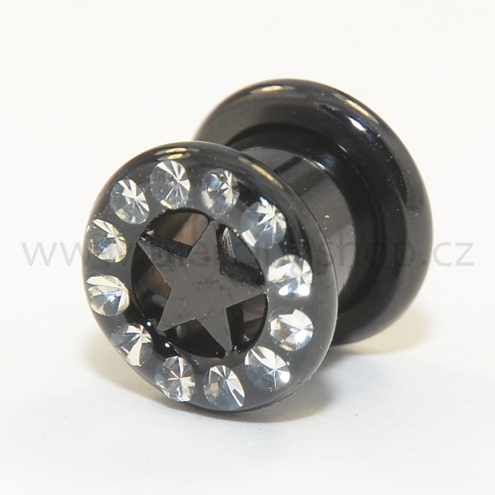 Tunel z oceli s hvězdou a kamínky - výprodej