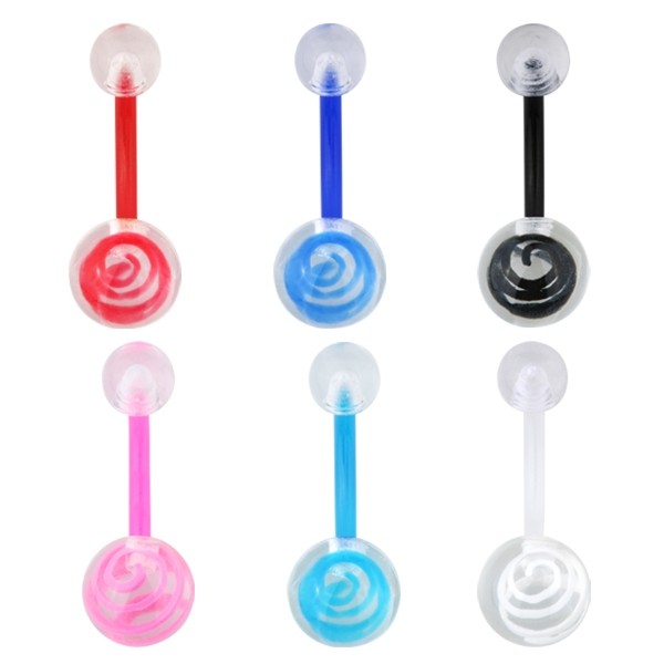 Piercing do pupíku Acryl TORNADo design - NOVINKA