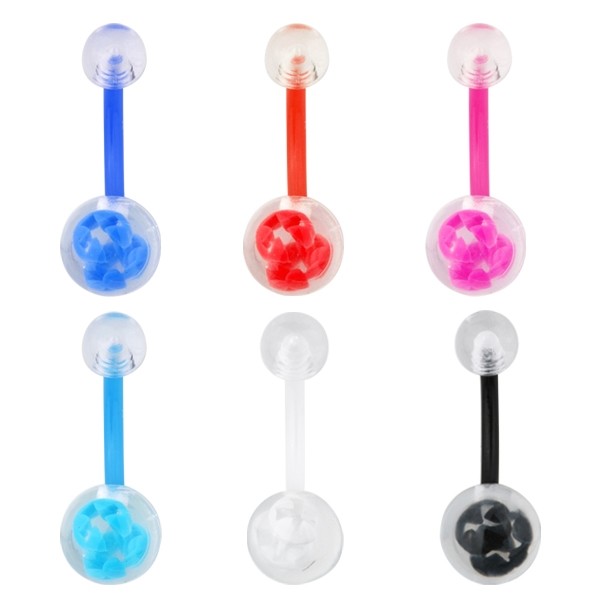 Piercing do pupíku Acryl CROSS design - NOVINKA