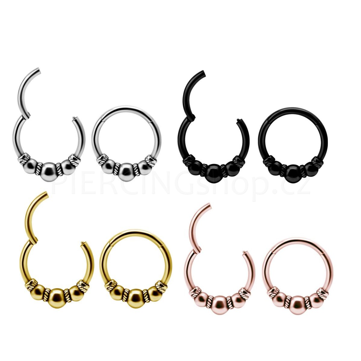 Conch ring kruh do ucha Old School Tribal